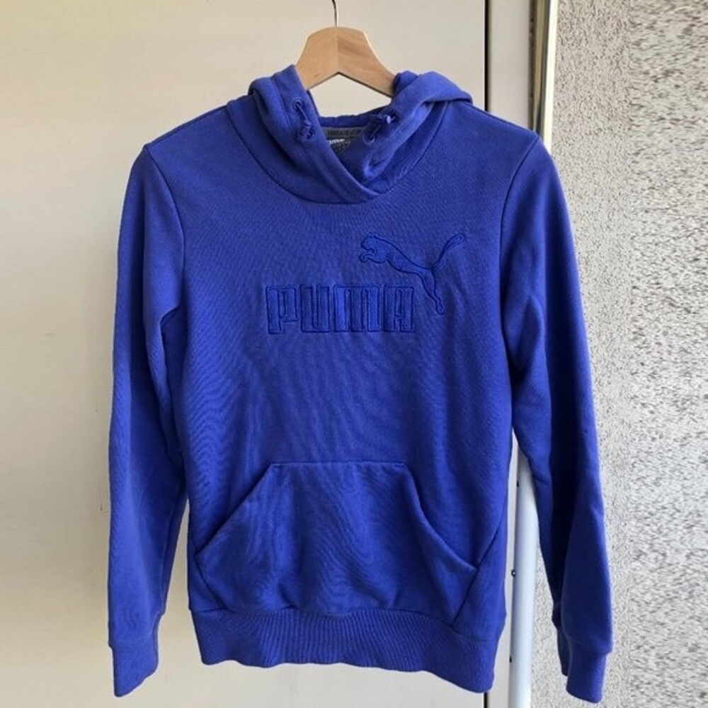 Puma Hoodie - Electric Blue - Size XS - Picture 5 of 10